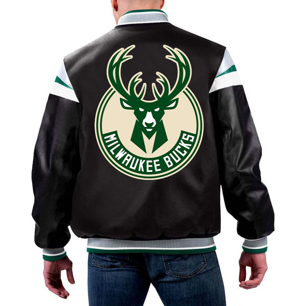 NBA Milwaukee Bucks Leather Jacket for Men and Women in USA