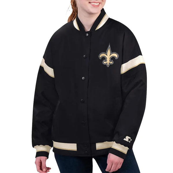 NFL New Orleans Saints Varsity Jacket Men and Women