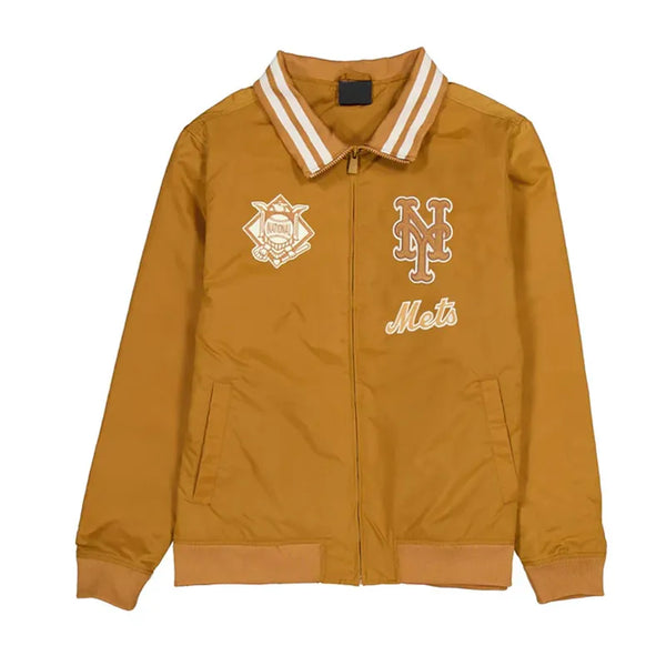 Shop NY Mets Logo Select Light Bronze Jacket