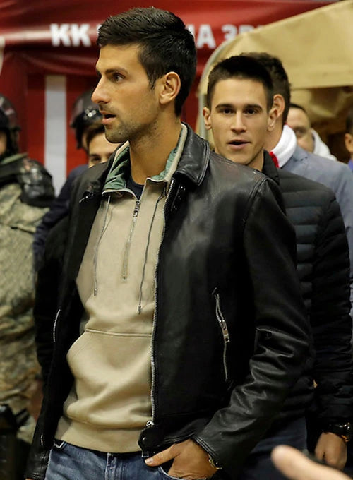 Sleek and Stylish: Novak Djokovic Leather Jacket in US market
