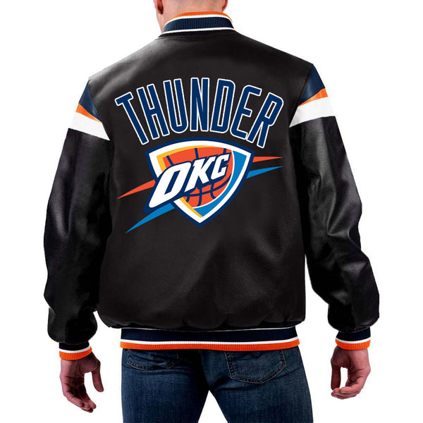 NBA Oklahoma City Thunder Leather Jacket for Men and Women in USA