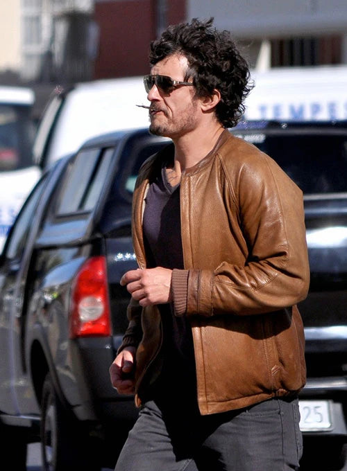 Zulu Movie Inspired Leather Jacket - Orlando Bloom in France style