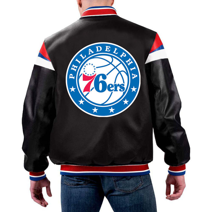 NBA Philadelphia 76ers Leather Jacket for Men and Women in USA\