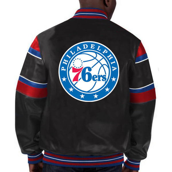 NBA Philadelphia 76ers Leather Jacket For Men and Women