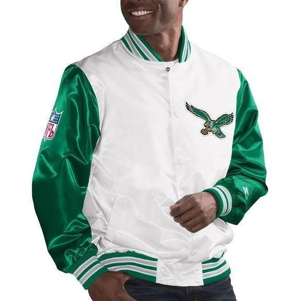 NFL Philadelphia Eagles Satin Jacket Men and Women