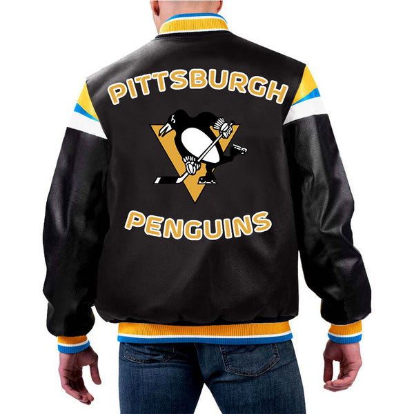 NHL Pittsburgh Penguins Leather Jacket in USA