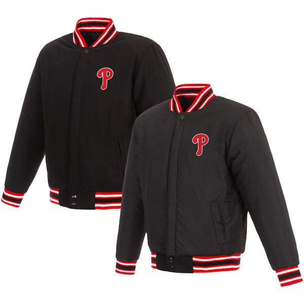 philadelphia phillies reversible wool varsity jacket in USA