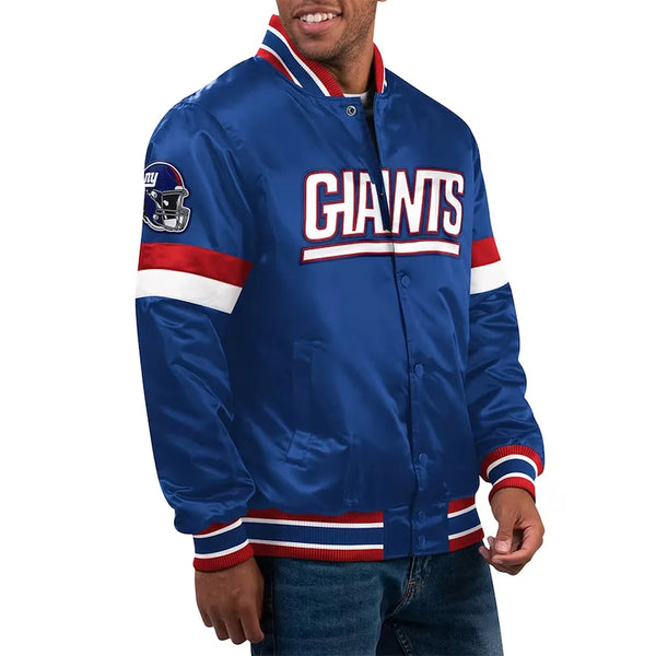 NFL New York Giants Satin Jacket Men and Women