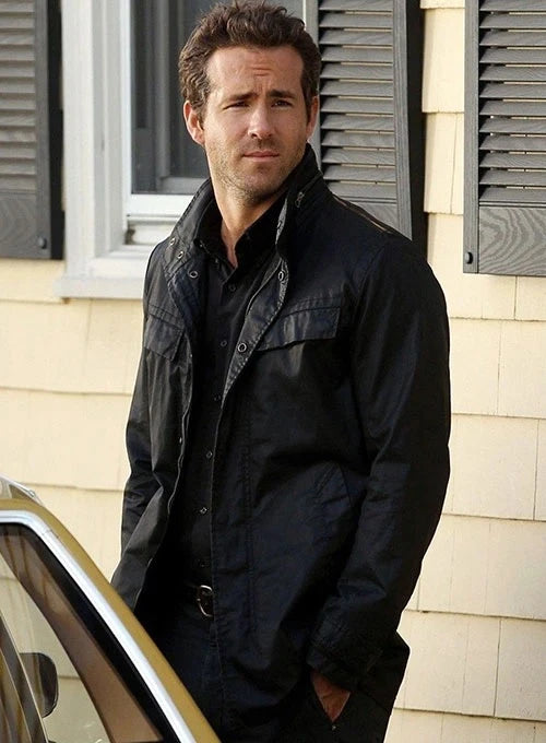 R.I.P.D Movie Inspired Leather Jacket - Ryan Reynolds in France style