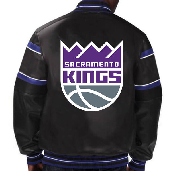 NBA Sacramento Kings Leather Jacket For Men and Women