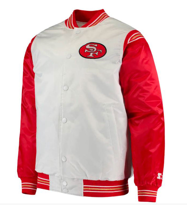 49ers San Francisco Red and White Starter Jacket