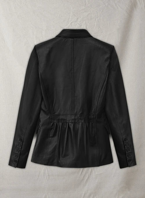 Scarlett Johansson Inspired Fashion Leather Blazer from The Winter Soldier
