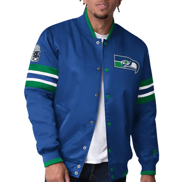 NFL Scout I Seattle Seahawks Satin Jacket Men and Women