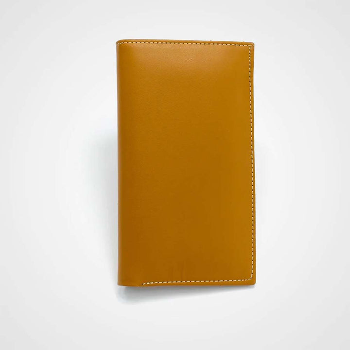 Light brown leather wallet by TJS in France style