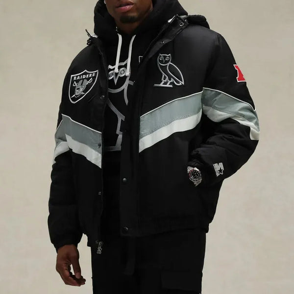 NFL Las Vegas Raiders OVO Sideline Puffer Jacket