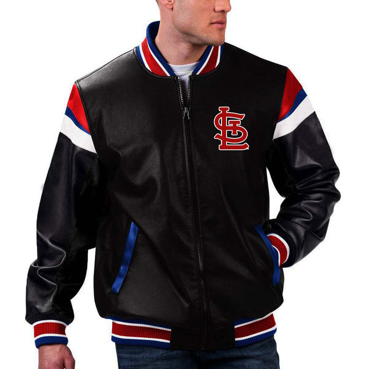 St. Louis Cardinals leather outerwear in France style