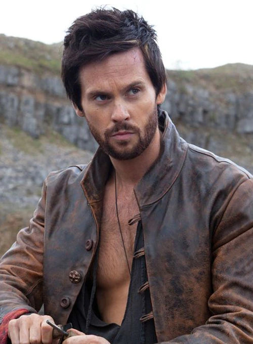 Shop TOM RILEY DA VINCI'S DEMONS LEATHER JACKET