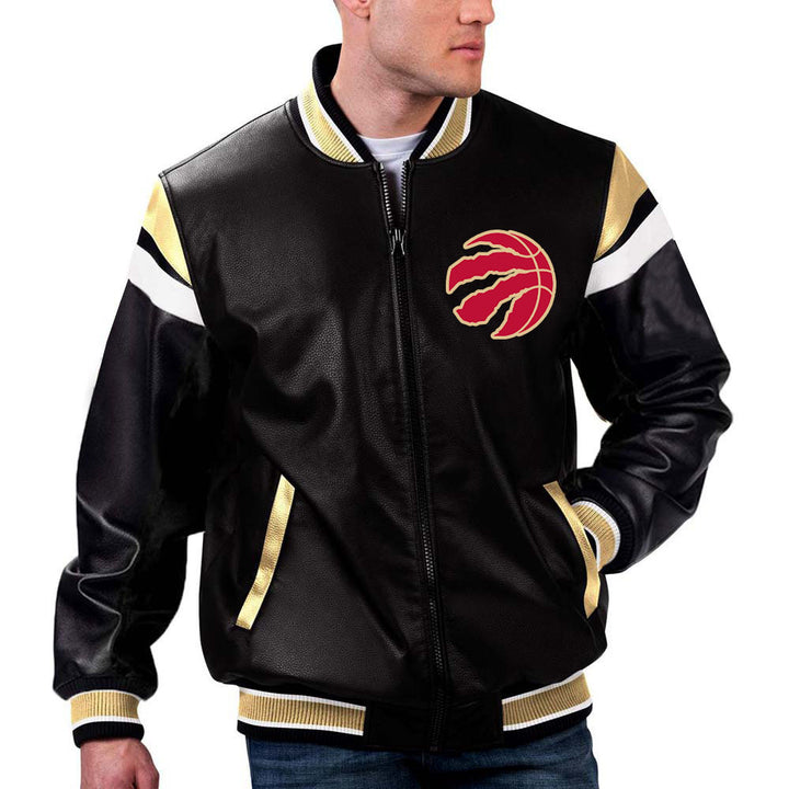 Toronto Raptors NBA Team Leather Jacket by TJS in France style