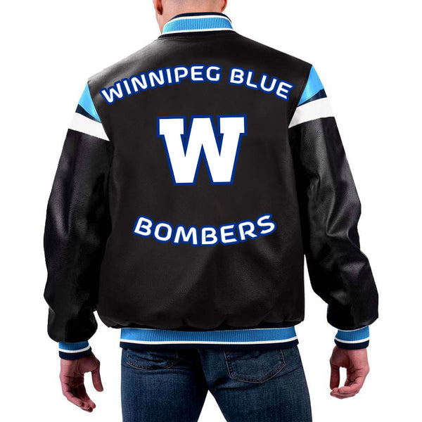 CFL Winnipeg Blue Bombers Varsity Jacket by TJS
