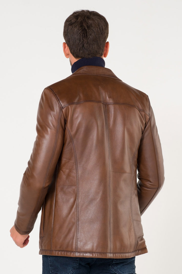 Leather jacket for men