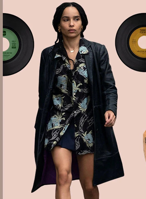 Celebrity Chic: Zoë Kravitz's Stunning Leather Coat in America