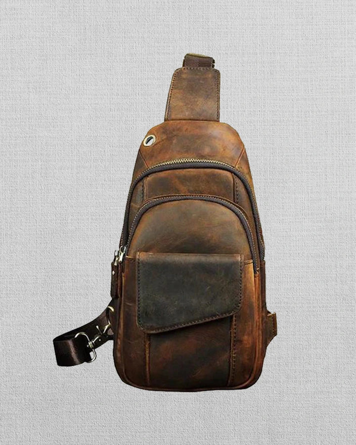 Cowhide Leather Sling Bag for Men and Women in USA market