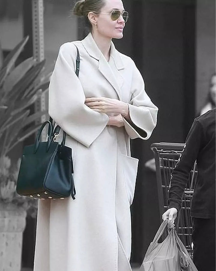 Angelina Jolie Wool Coat: A timeless fashion statement from The Jacket Seller in United state market