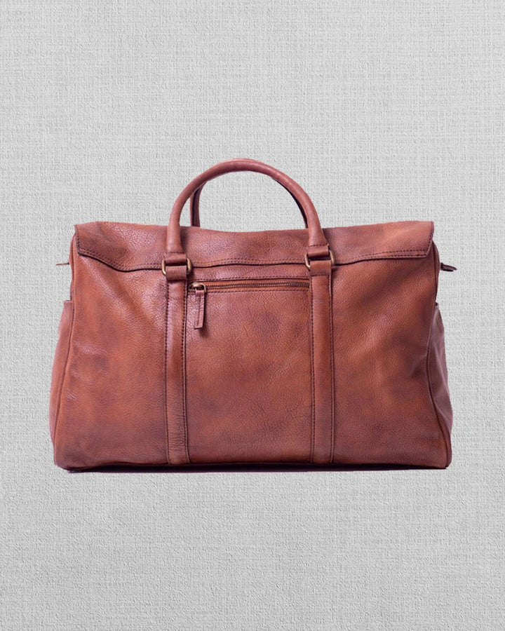 Stylish Leather Travel Bag for Carrying Essentials on Trips in UK