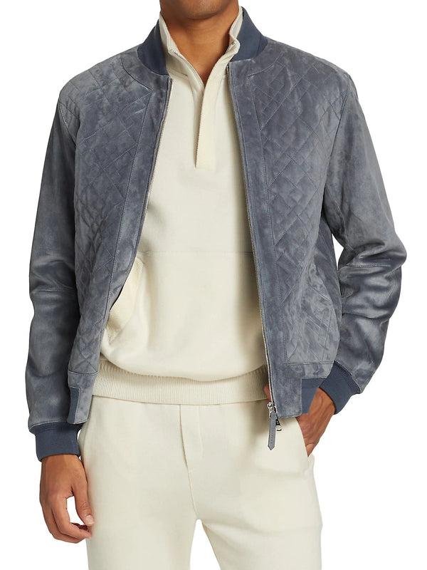lambskin grey color jacket for men