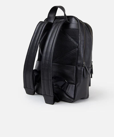 Versatile and Practical Black Leather Backpack in USA
