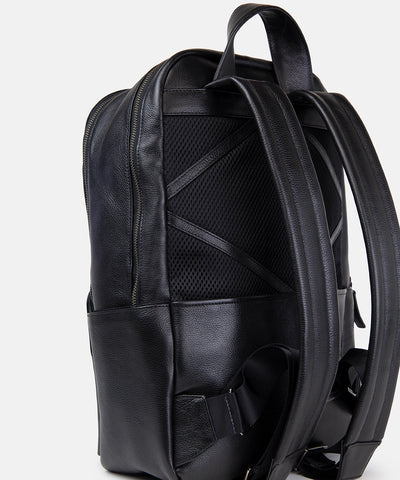 Handcrafted Black Leather Backpack for Quality and Longevity American style