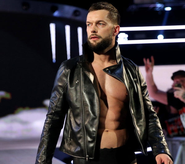 WWE Finn Balor Black Stylish Leather Jacket by TJS