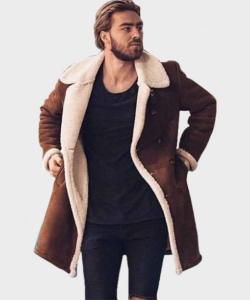 men's fur collar leather jacket