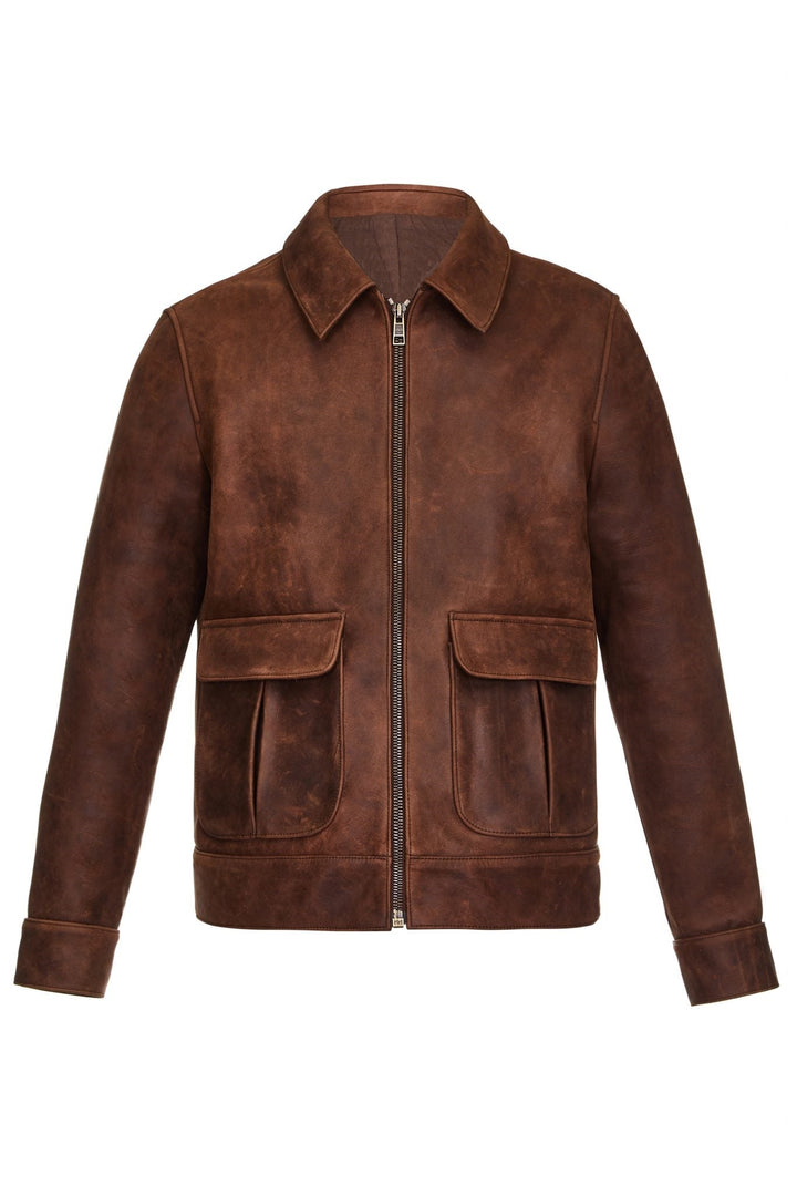 Men's Rugged and Characterful  leather jacket