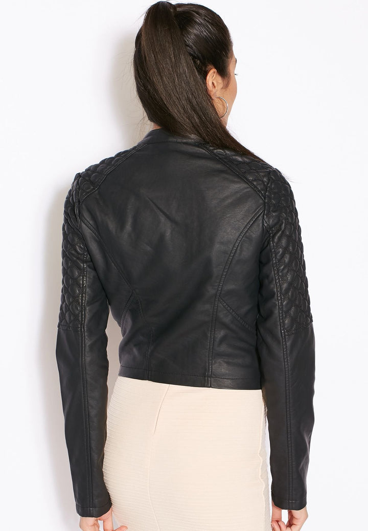 Ariana Grande Singer Leather Black Jacket