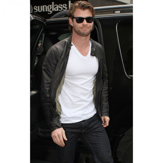 Classic Black Jacket Worn by Chris Hemsworth in United state market