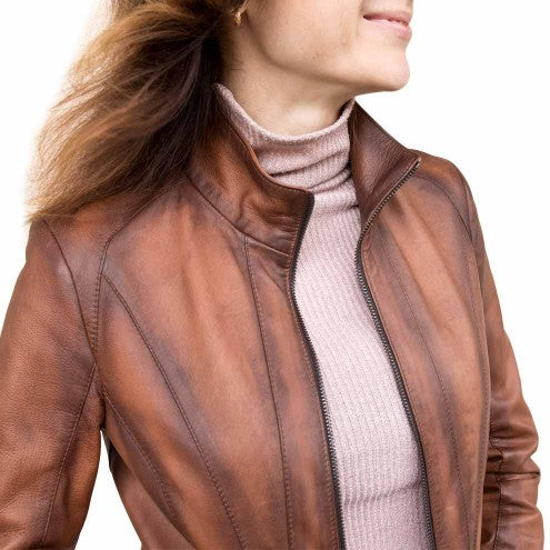 Custom leather jacket for women in USA