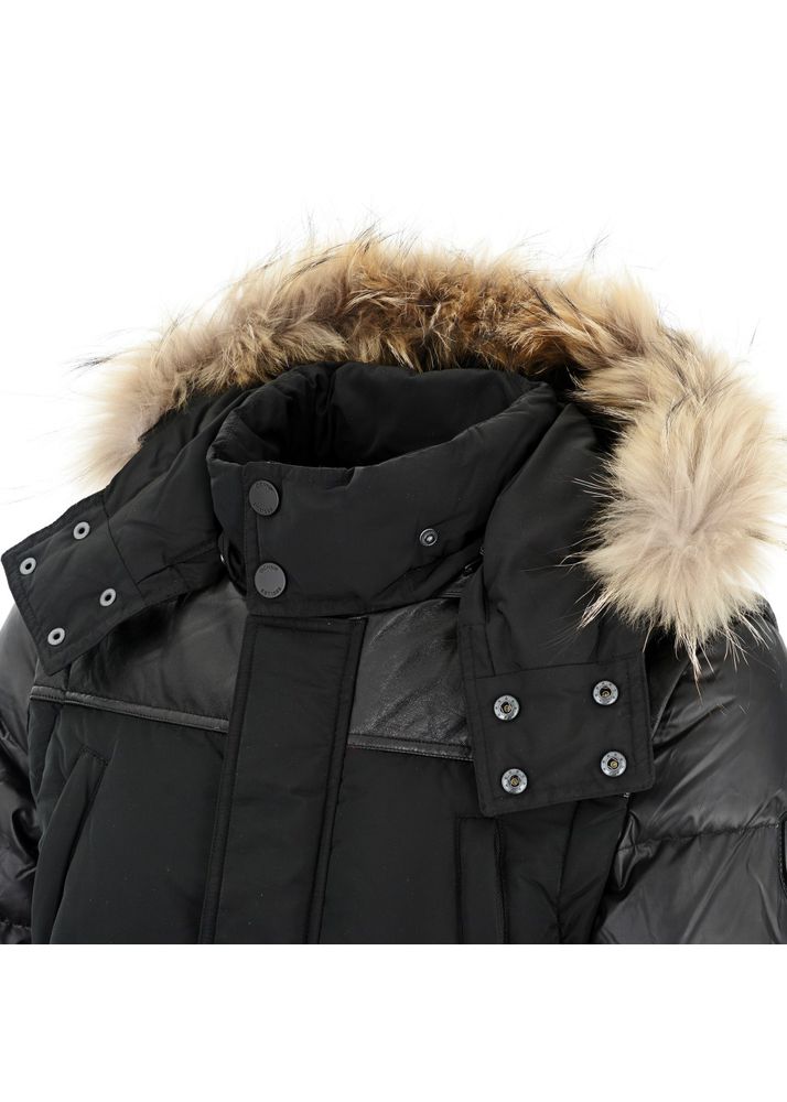 Stylish black hood jacket for men