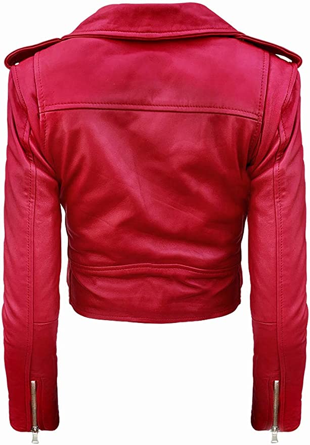 100% original real cow leather jacket for women