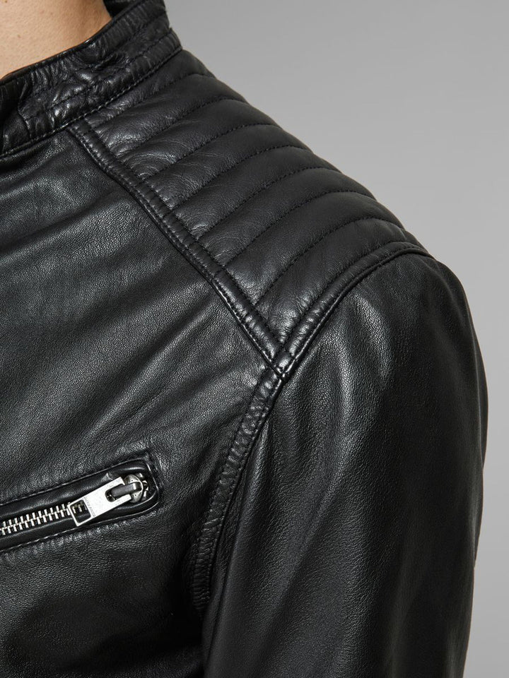Bomber style leather jacket in usa for men