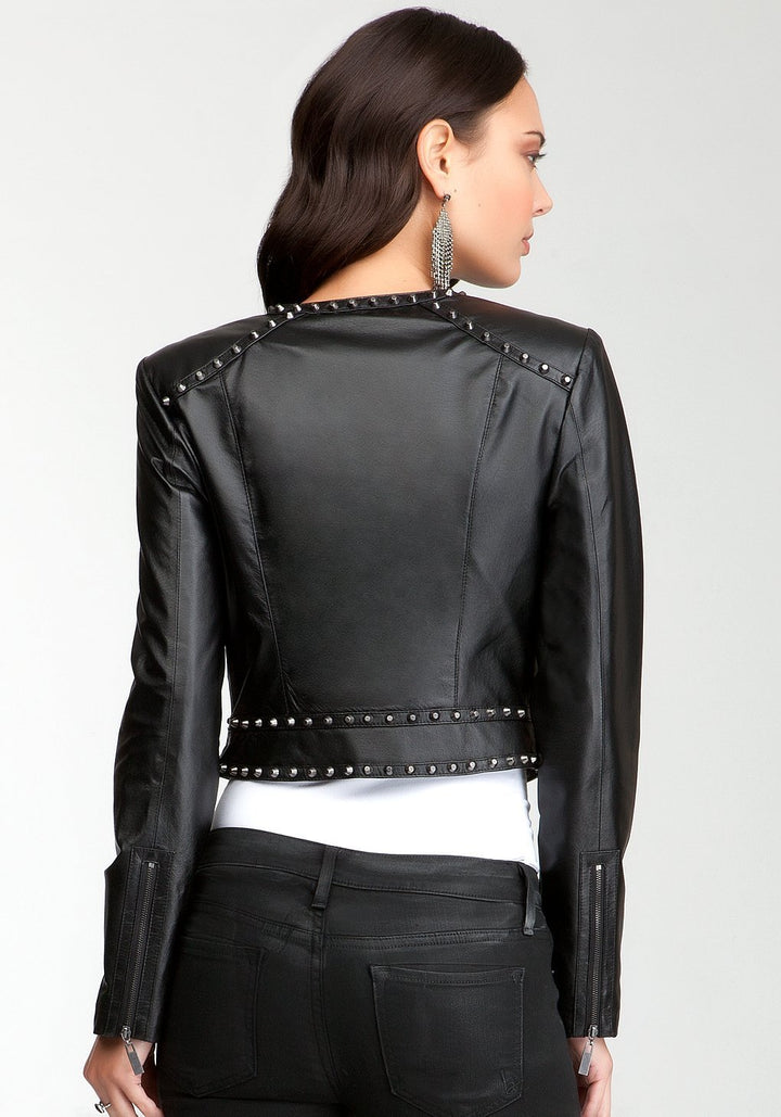Sheep leather jacket for women