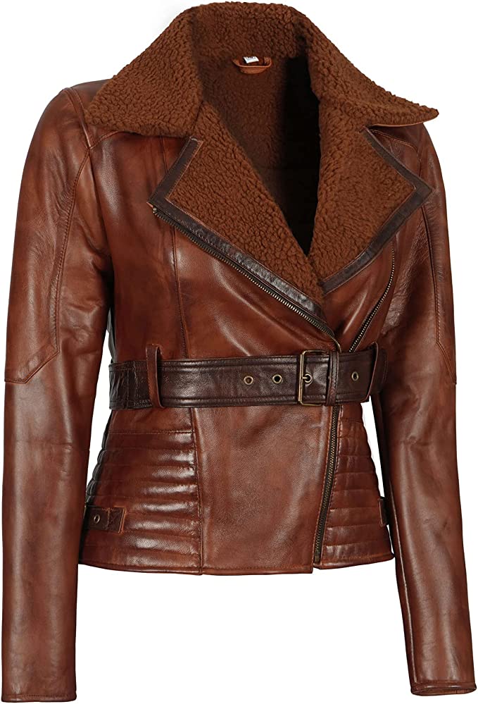 Cow leather jacket for womenn