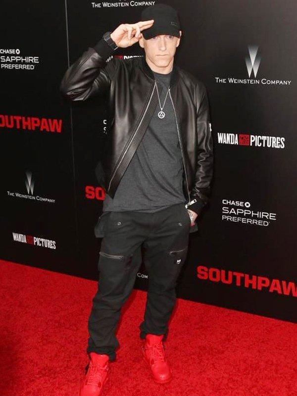 Elevate your style with Eminem's signature leather jacket in USA market
