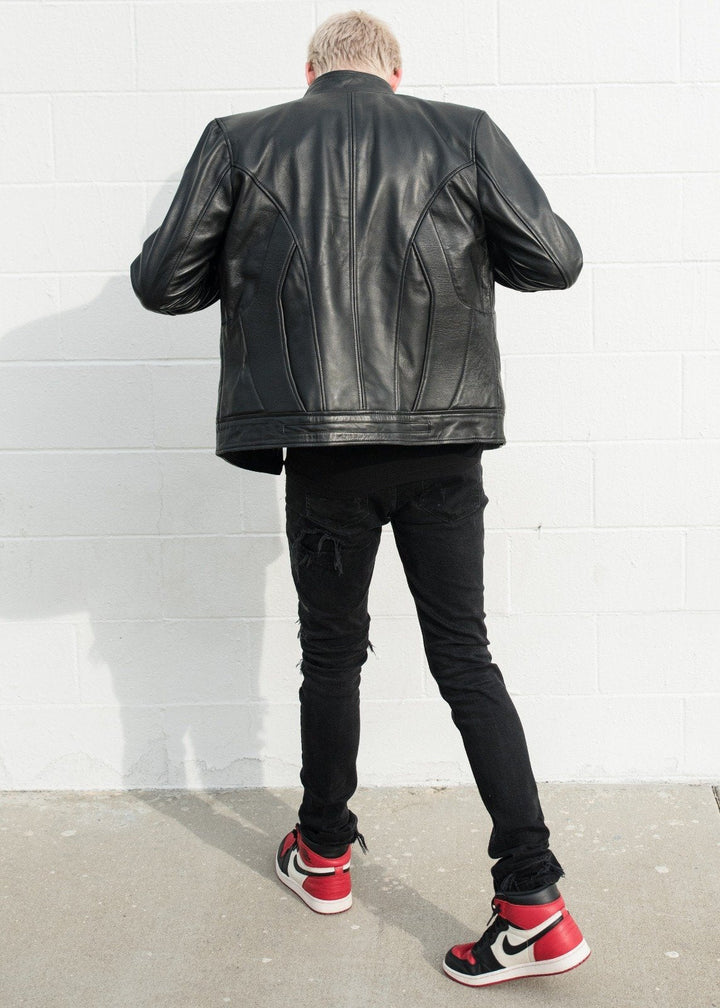 Batman Decant Leather Jacket for men