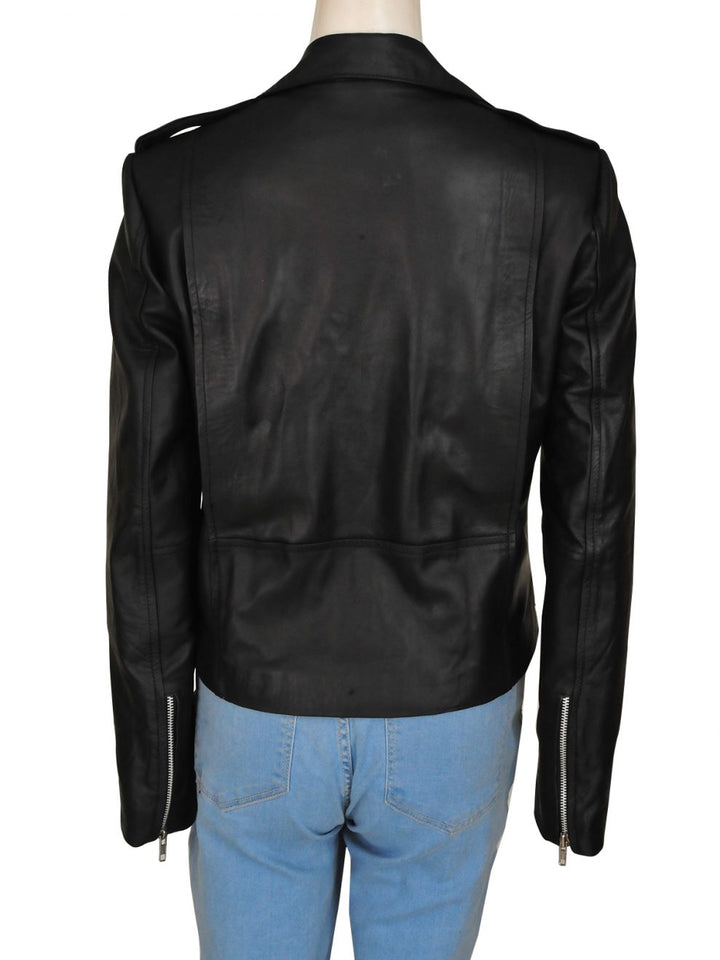 REAL LEATHER JACKET FOR WOMEN IN BLACK