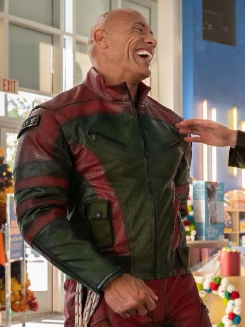 Fashionable Red Outerwear Inspired by Dwayne Johnson in United state market