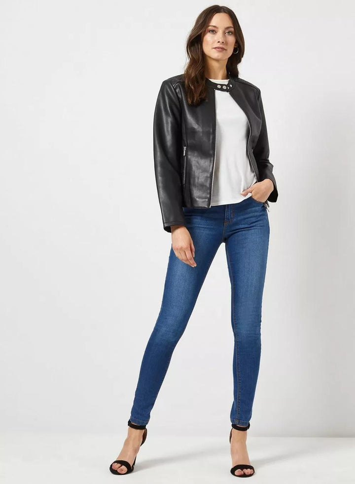 Stylish Trending bomber leather jacket for women