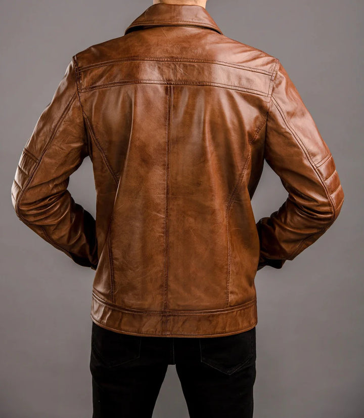 Stylish leather jacket for men in USA