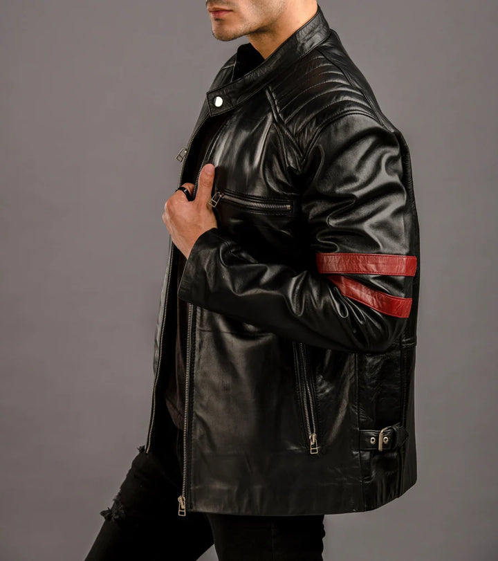 Stylish leather jacket for men in USA
