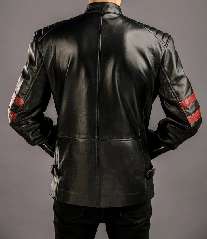 black leather jacket for men in USA